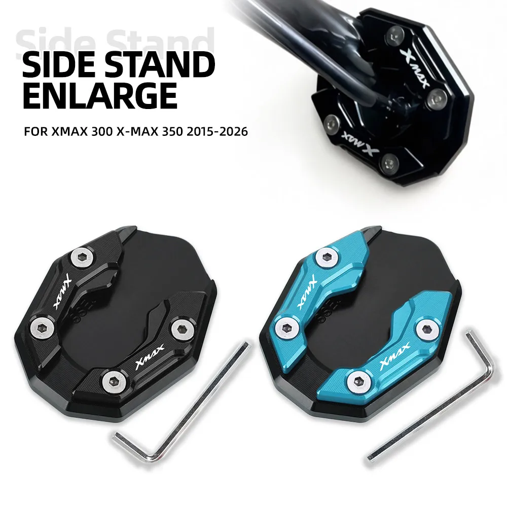 XMAX 300 X-MAX 350 2015-2021 2022 2023 2024 2025 2026 Kickstand Foot Side Stand Extension Support Plate Pad For Yamaha XAMX300