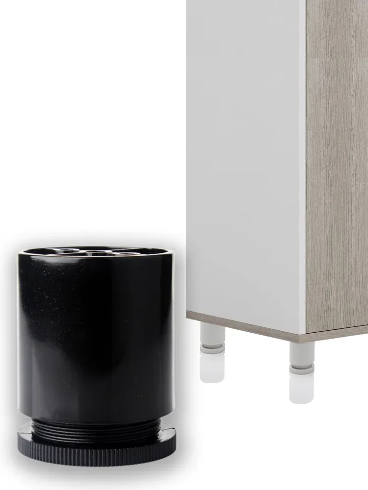 4pcs Cabinet Feet ABS Plastic Adjustable Leg Round Sofa Accessories Furniture Cabinet Legs Coffee Table Replacement Hardware