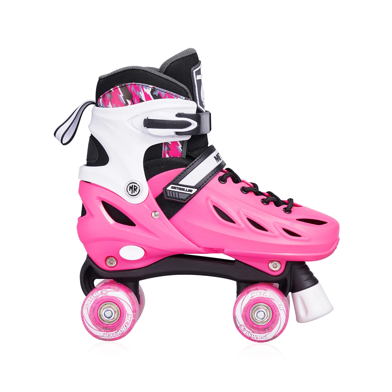 Dobrável Quad Roller Skate para crianças e adultos, moda estável, anti colisão intermitente, Park Skate, estável, moda