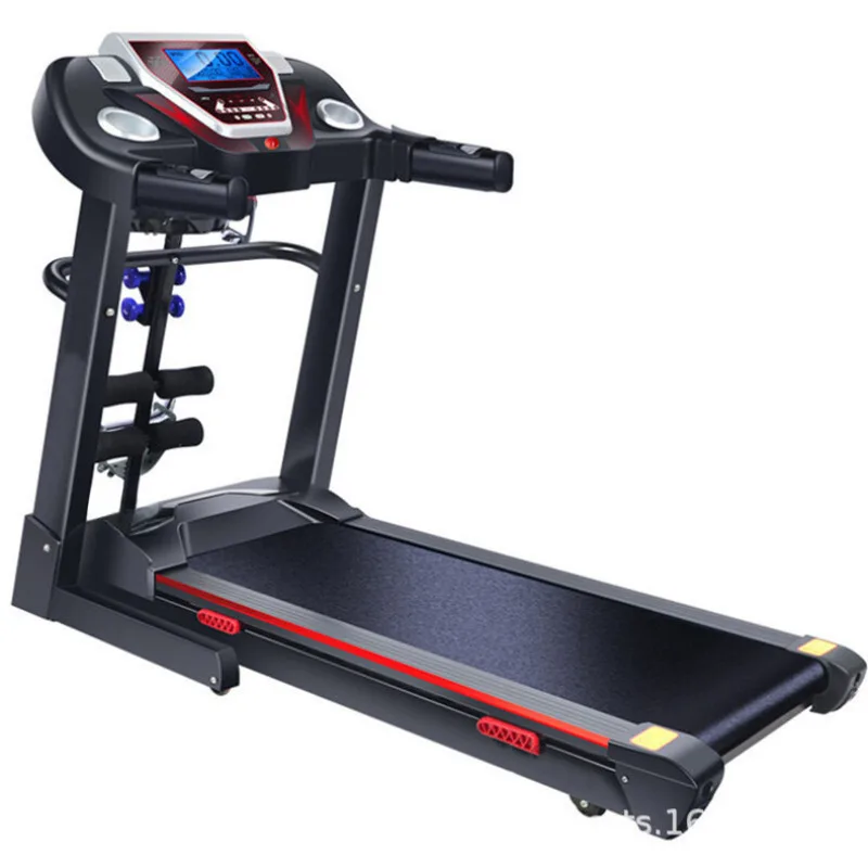 

Household foldable electric ascension running + aerobic training small flatbed walking machine