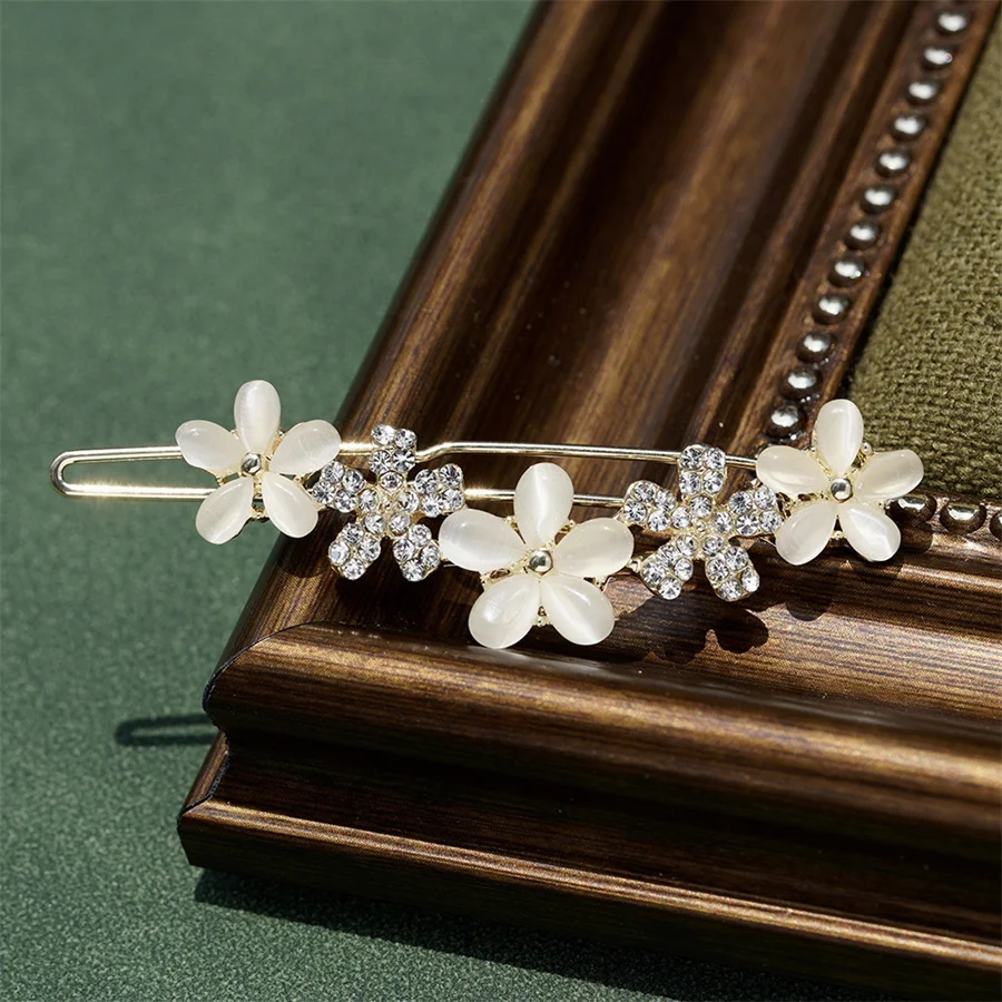 Elegante Estrela Opal Grampo de Cabelo para Senhoras, Bowknot Cristal, Flor, Sapo, Headband Acessórios, Headwear, Moda, Atacado