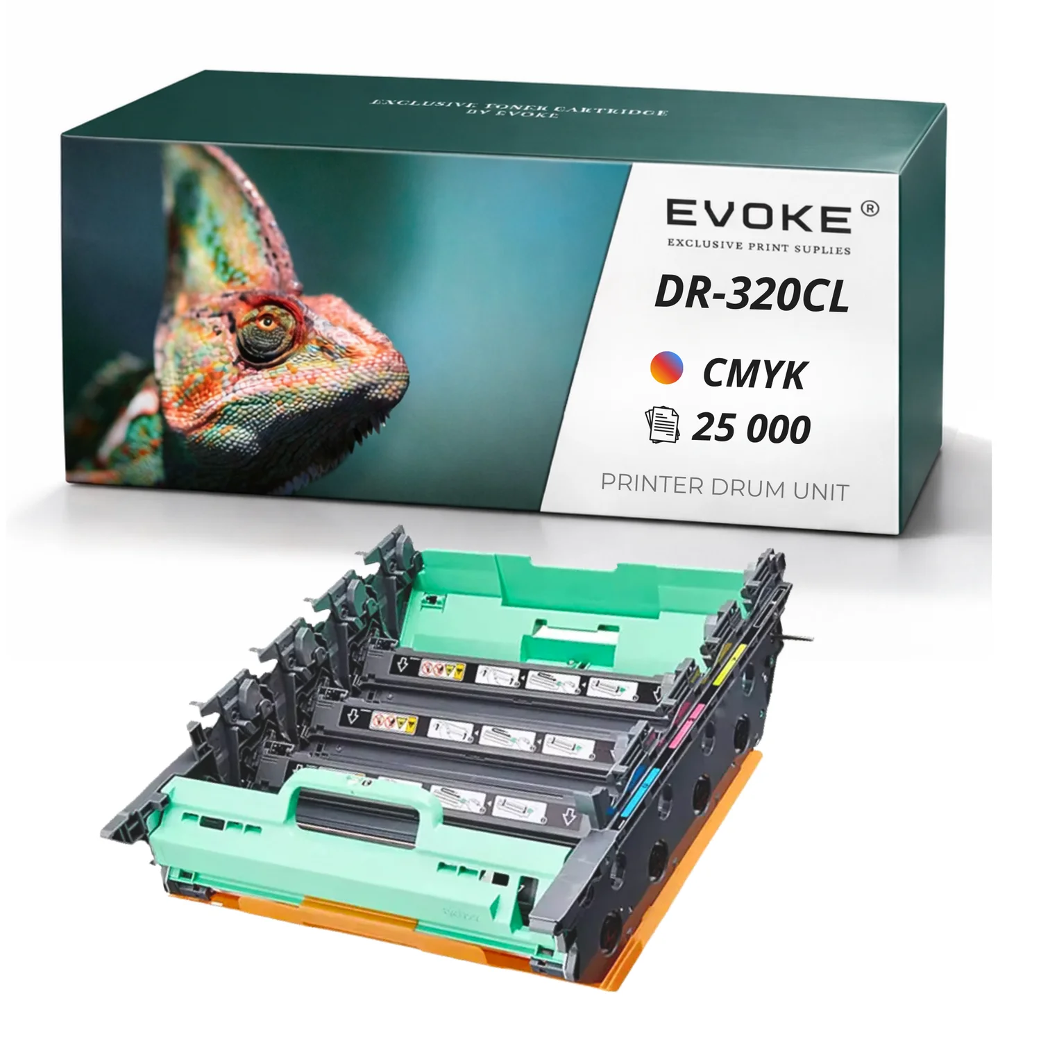 Evoke Compatibele Drum voor Brother Dr320Cl Dr-320Cl Cmyk 25000 Pagina's Mfc-9460Cdn Hl-4140Cn