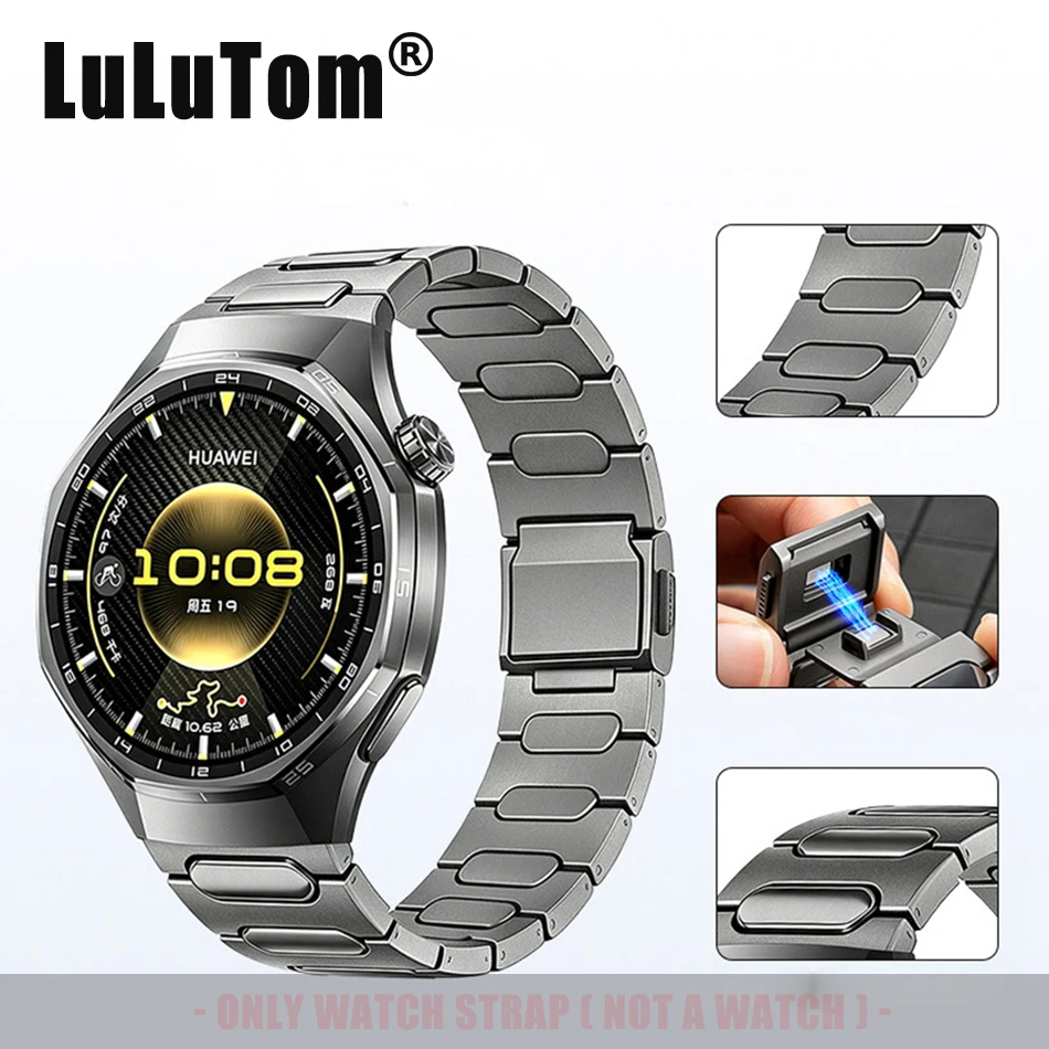 

Titanium Magnetic-Clasp Strap for Samsung Galaxy Ultra Watch 2025/2024 47mm GALAXY Watch 8 40/44mm Classic 46mm 22mm Watch Bands