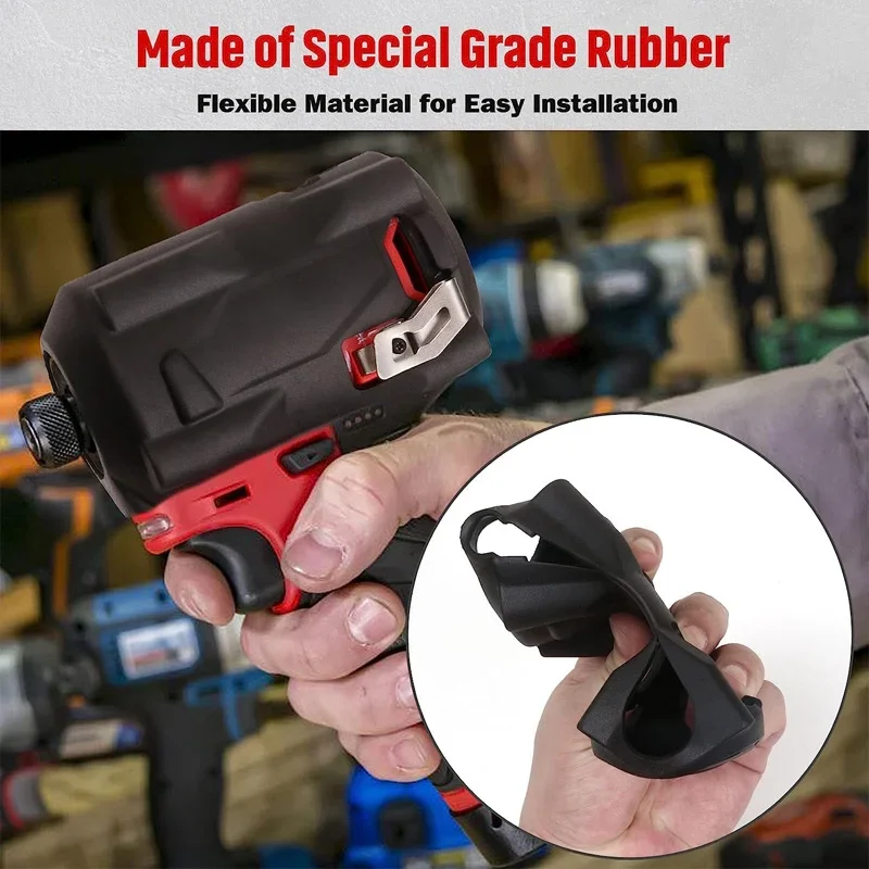 Imagem -04 - Bota Protetora da Chave de Impacto Luva de Borracha do Motorista Luva para Milwaukee 49162554 2554-20 2555-20
