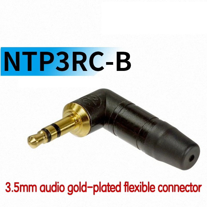 

NTP3RC-B 3.5mm 3 Pole Stereo Audio Plug3.5mm Right-angle HiFi Earphone Male Headset Adapter Solder Audio Jack for DIY Headphone