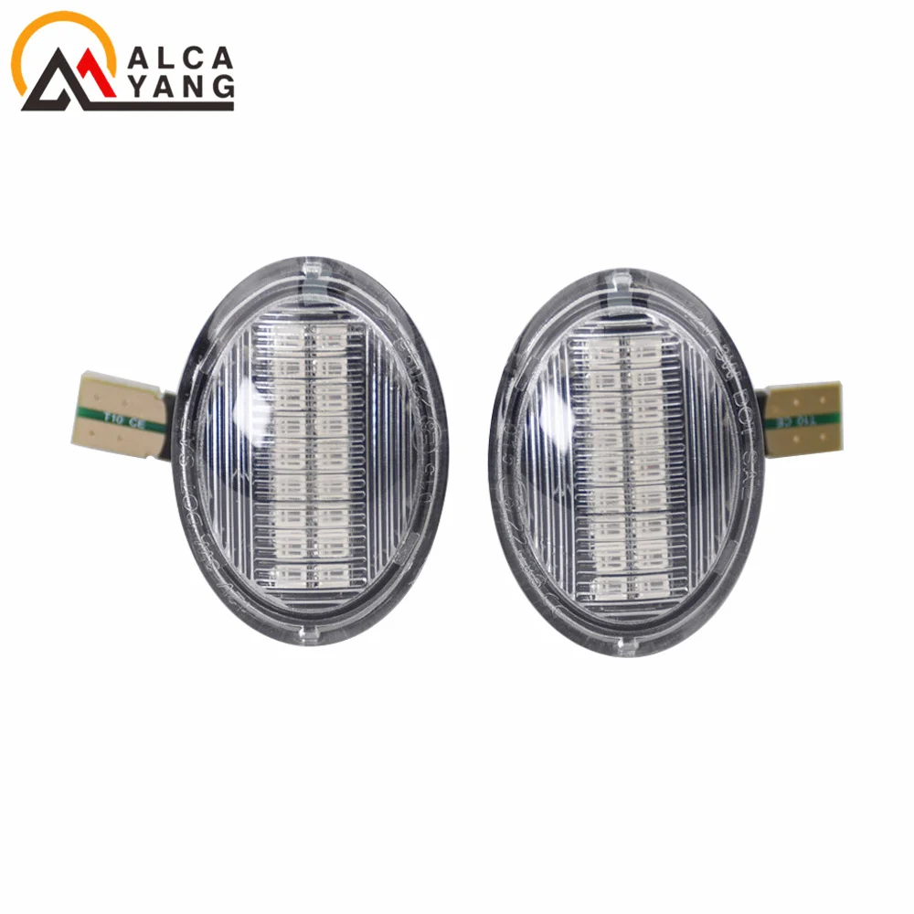 2X LED-Seitenmarkierungsleuchte Blinkleuchte Klar für FIAT 4S 63 3P NUOVA 500 ABARTH Ford KA DESDE Lancia YPSILON Maserati – Detail 4