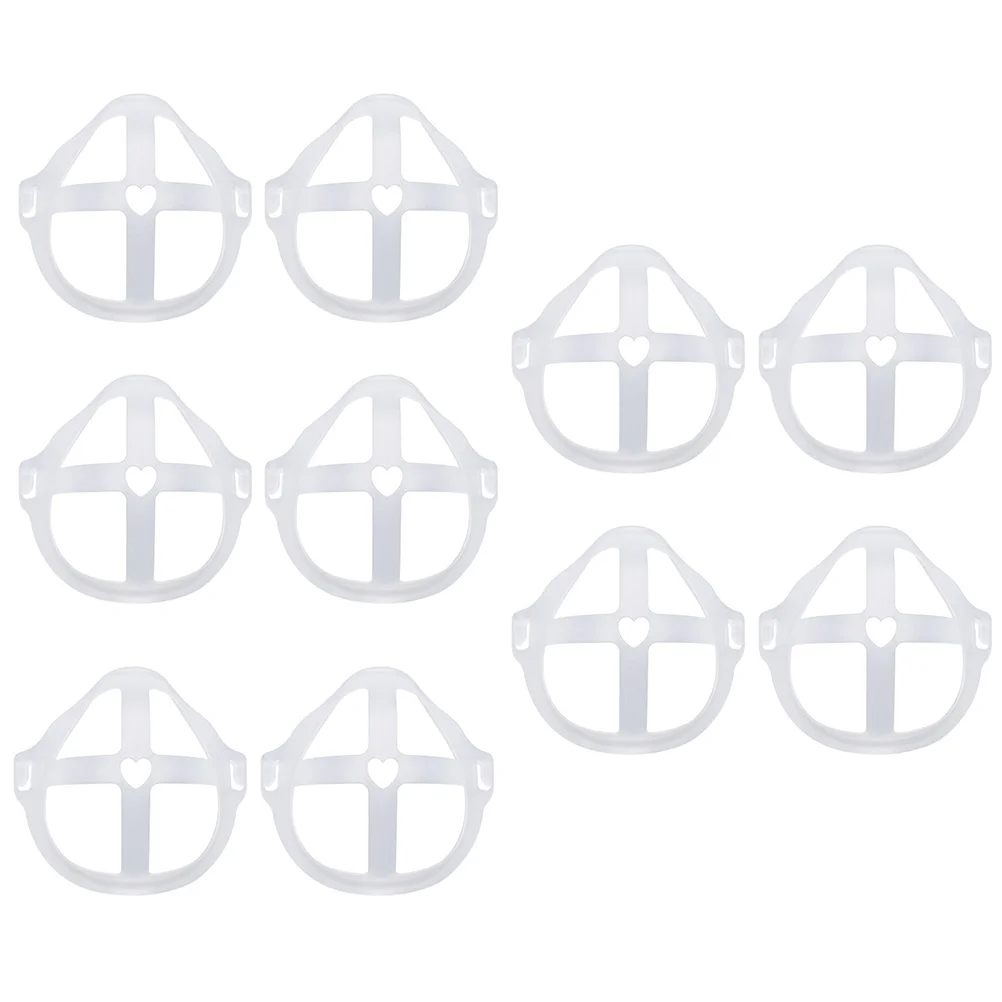 

10Pcs Mask Holder Pe Safe Lightweight Comfortable Inner Support Bracket Mask Bracket Lipstick Stand