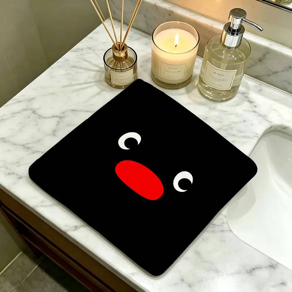 Children Animation P-Pingu  Hanging Style Hand Wiping Towel Polyester Cotton Anti-fade For Indoor Kitchen Living Room