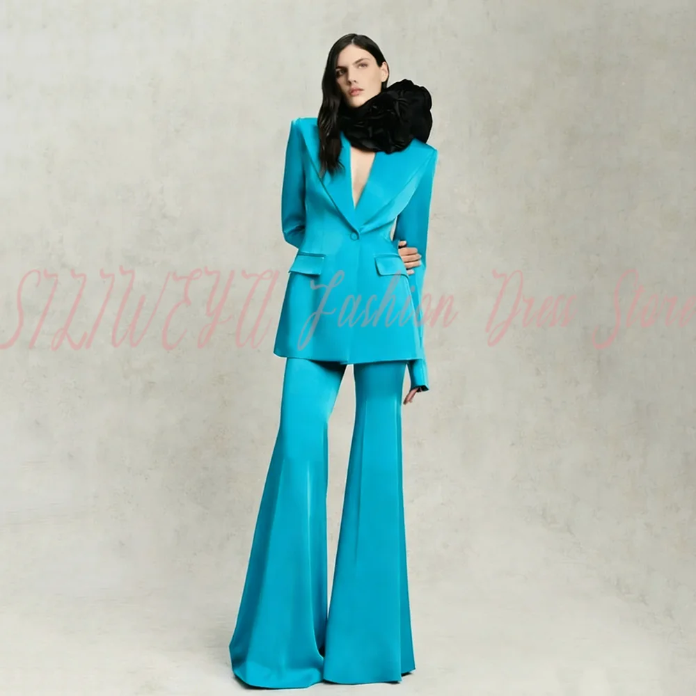 

2026 New Women's Pant Suit Set Long Sleeve 2 Pieces Blazer + Pants Formal Office Work Suit Smart Casual Elegant Chic Outfit