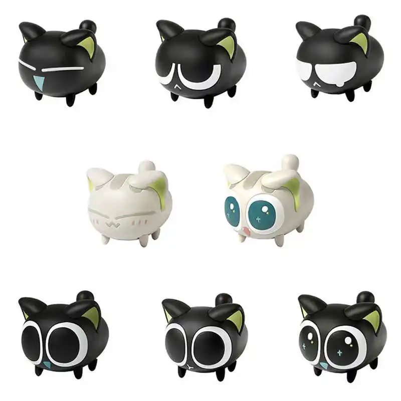 Luo Xiaohei Wandering Series Mobile Blind Box Cute Cat Expression Pack Doll Trendy Toy Mystery Box Collectable Toy Gift
