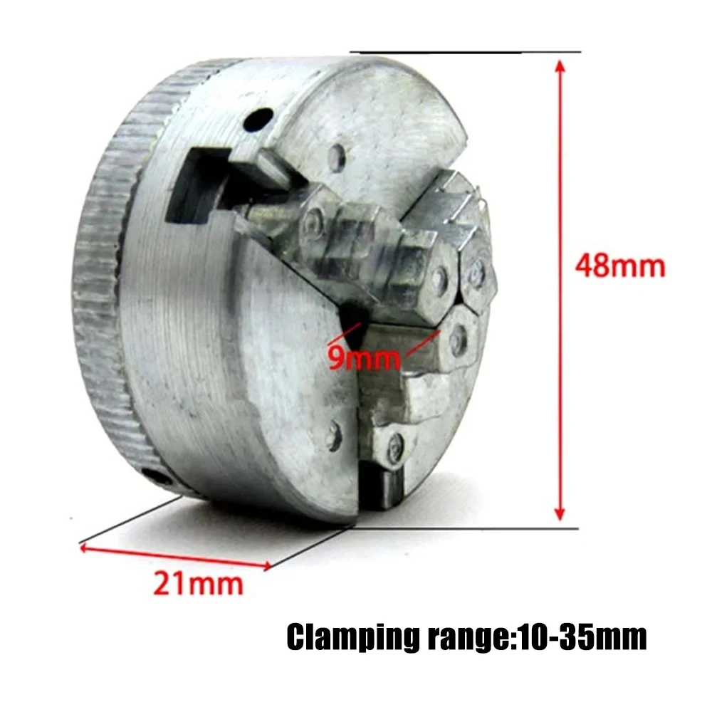 3/4 Jaw Lathe Chuck Kit Alloy Self-Centering Mini Drill Chuck M12 Connection Rod Turning Machine Accessorie Electric Drill Chuck