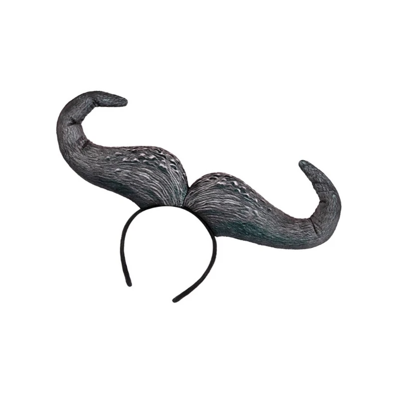 Adjustable Cattle Horn Headdress Festival Headgear Lovely Animal Hairband for Costume Parties and Celebrations