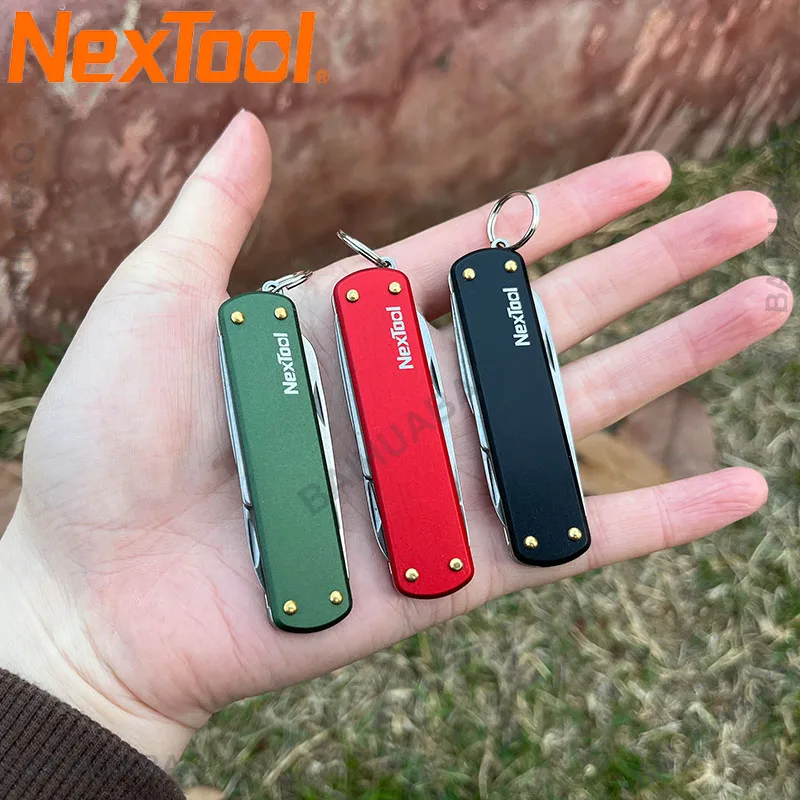 NexTool EDC Mini Knife Multitool Folding Scissors Screwdriver Pocket Knife Portable Outdoor Home Keychain Multi-function Tool