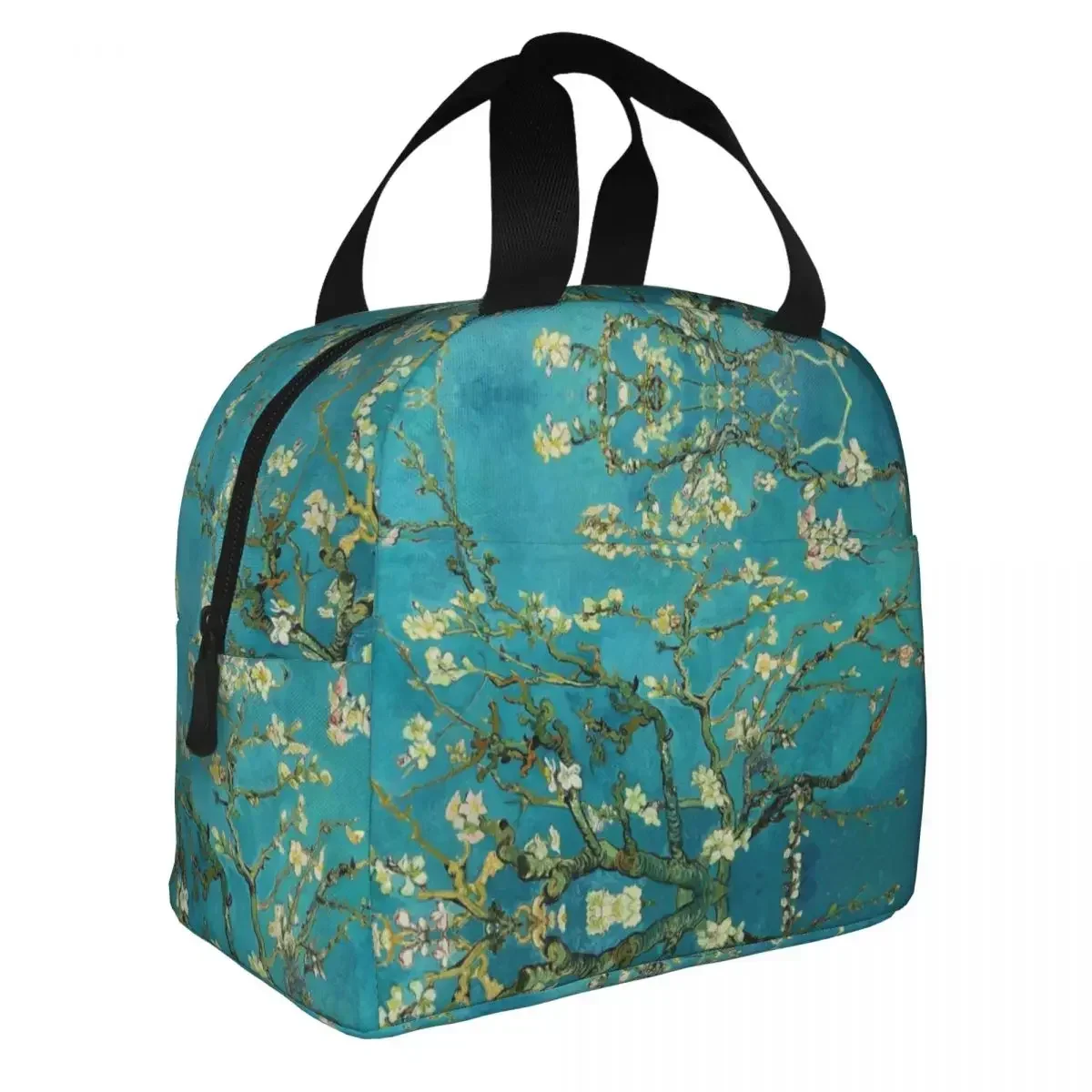 Blossoming Almond Tree Insulated Lunch Bag Lunch Container Thermal Bag Lunch Box Tote Travel Bento Pouch