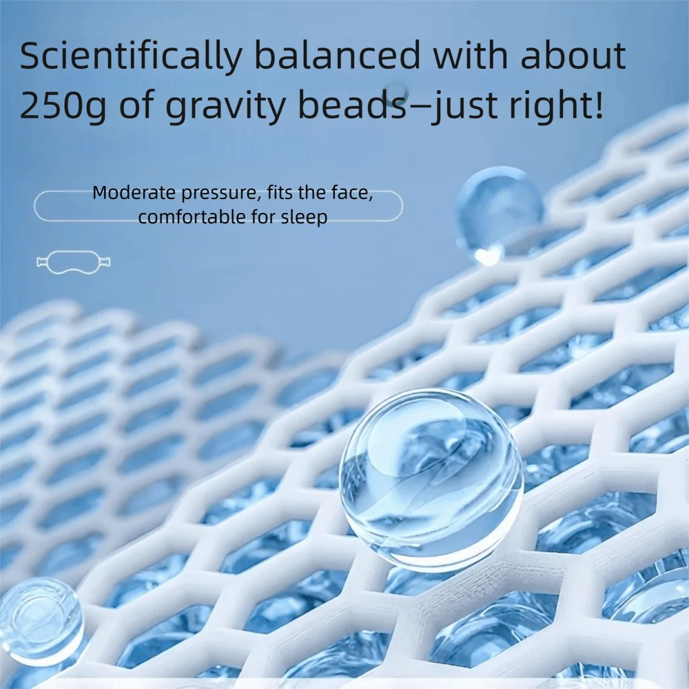 

Gift Gentle Pressure Weighted Eye Mask Washable Soft Blackout Eye Mask Light Blocking Sleep Aid Gravity Sleep Mask Sleeping