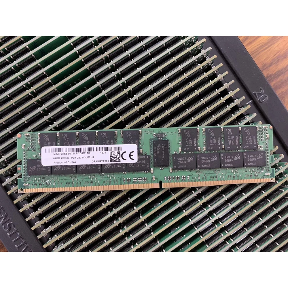 

Флэш-память для MT RAM 64 Гб 64 Гб 4DRX4 DDR4 2933, флэш-память LRDIMM REG, 1 шт.