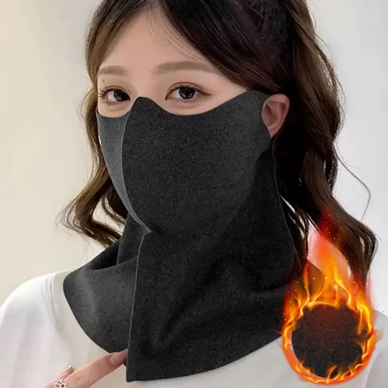 Men Women Winter Bandana Outdoor Face Cover Snowboard Ski Neck Warmer Gaiter Cycling Soft Fleece Scarf Sports Thermal Half Mask