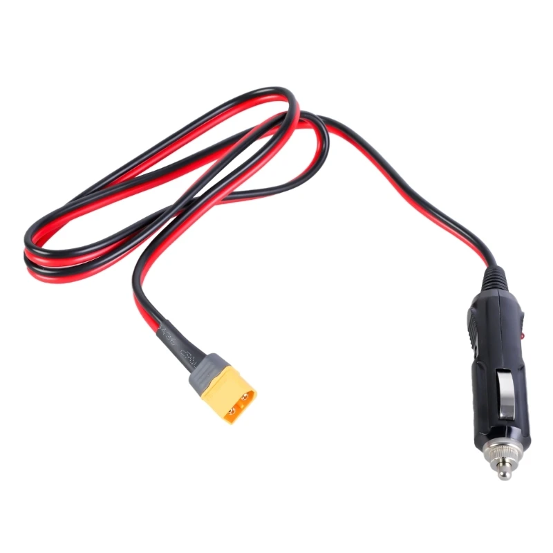 كابل ذكر XT60 مرن إلى مقبس طاقة السيارة لتخزين طاقة السيارة ولوحة طاقة شمسية توفر تيار مستقر K1KF