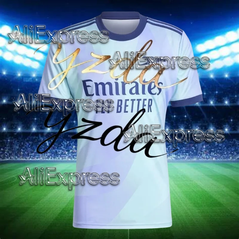 

2526 Benfica away football match training uniforms for fans, short-sleeved Portuguese Super League men's and women's 3D printing