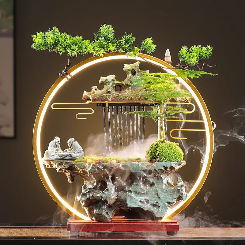 Zen Incense Burner Holder Witchcraft Supplies Home Fragrance Humidifier Ash Catcher Incense Burner Bakhoor Burner Electric Decor
