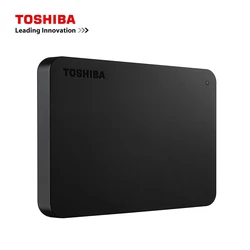 Toshiba A3 HDTB410YK3AA Canvio temelleri 500GB 1TB 2TB disko Rígido portportátil USB 3.0, Preto