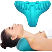 Ergonomic Cervical Spine Massager Pillow - Shiatsu Acupressure Nodes for Neck/Shoulder Pain Relief & Muscle Relaxation