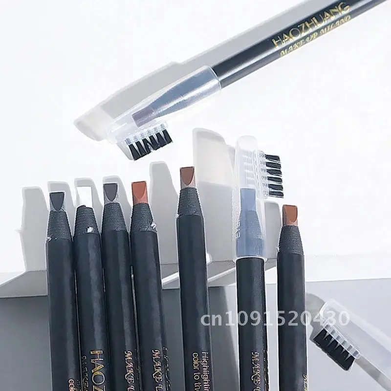 5pcs Eyebrow Pencil High Quality Professional Makeup White Black Waterproof Brown HaoZhuang WaterproofEyebrow Tattoo Wholesale