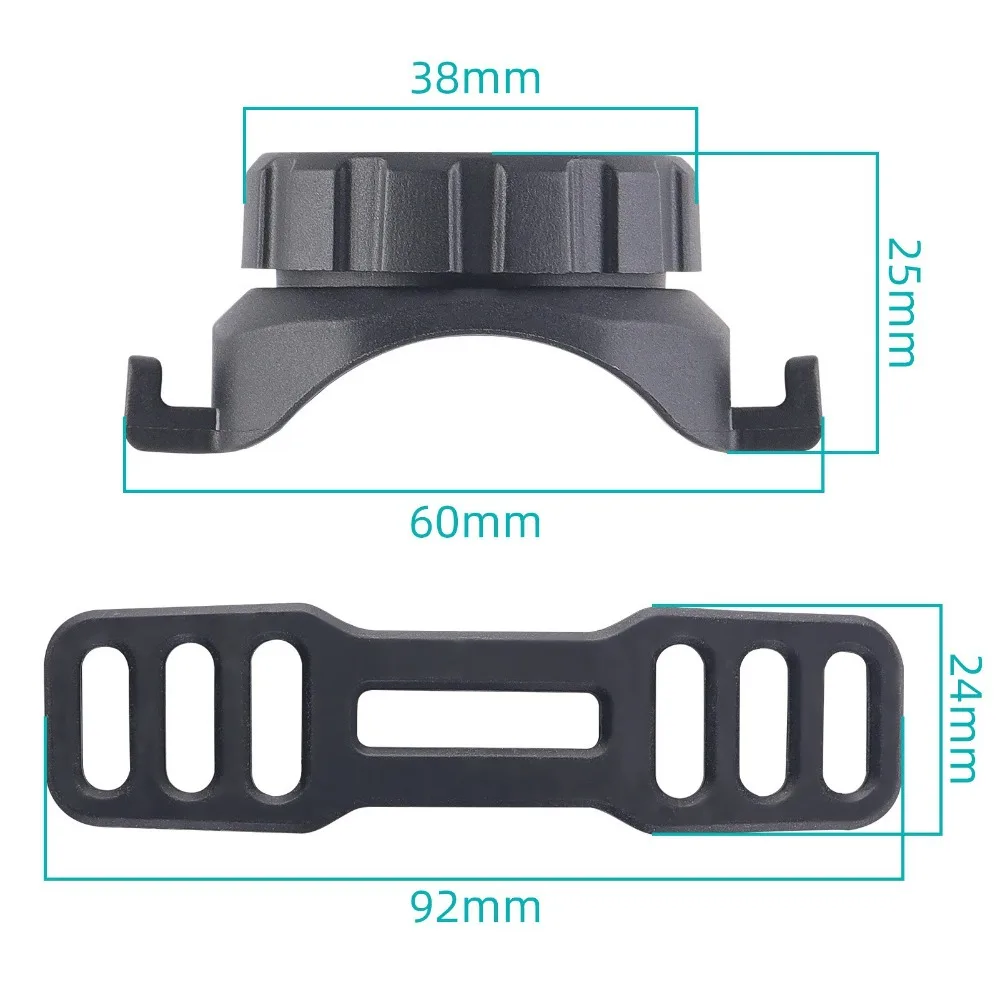 360 Degree Rotatable Bike Computer Mount Rubber Resin Bracket, Bicycle Handlebar Stem Adapter Holder for Garmin MTB Road Bike
