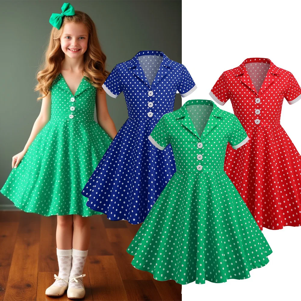 Vintage Dot Dress F… - image