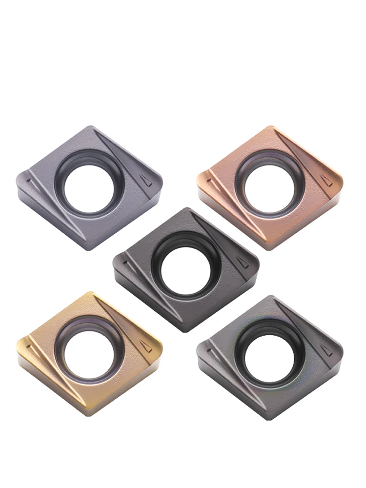 4NKT060308R Hochvorschub-Fräseinsatz 90 ° Quadratische CNC-Doppelseitige 4-Schneidkanten-Hartmetallfräser – Detail 8