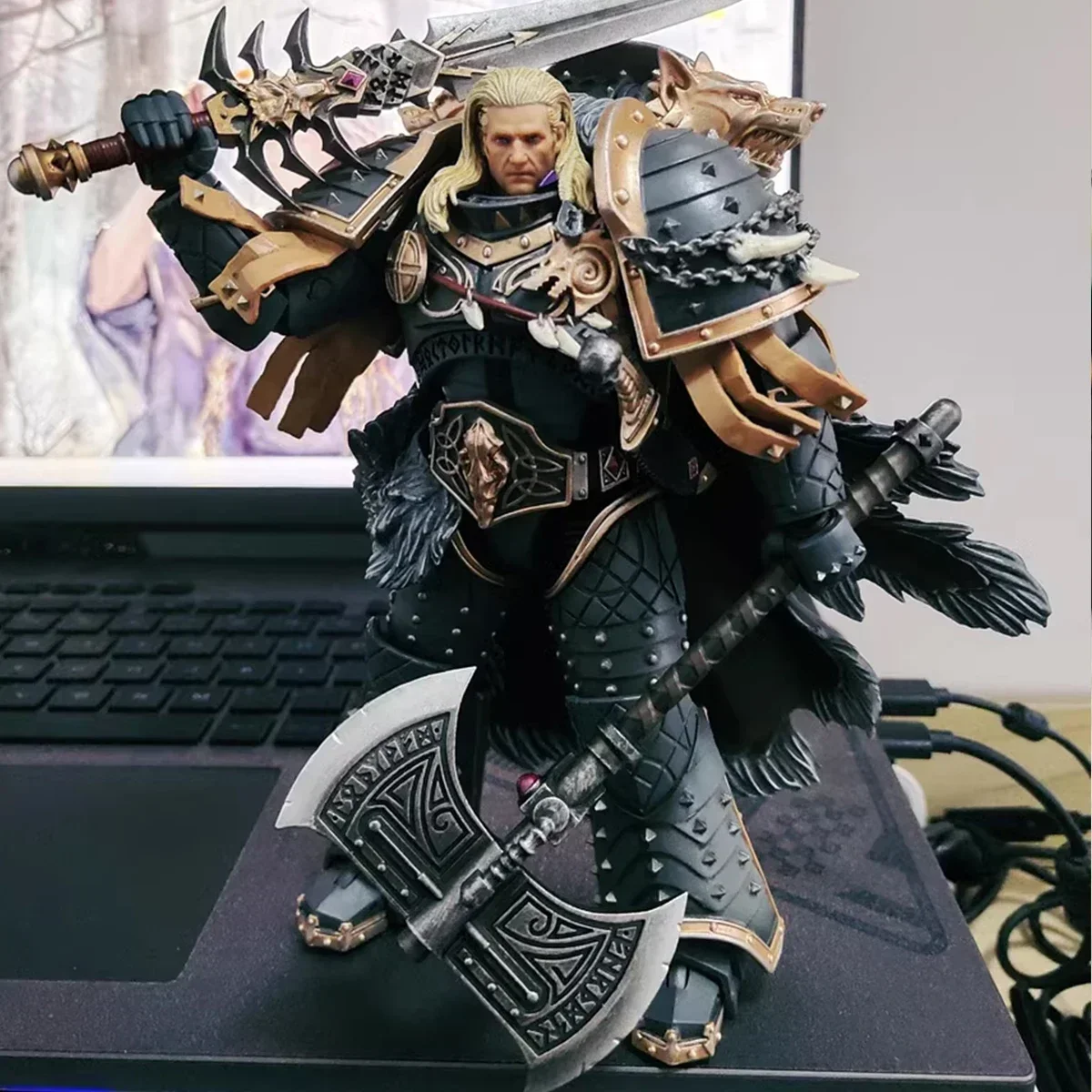 YTOY-Figurine d'action de l'anime The Horus Heresy Space Wolves, Leman Russ, Primars of the Vith Legion, Warhammer, Chain Toys, 40k, 1/18