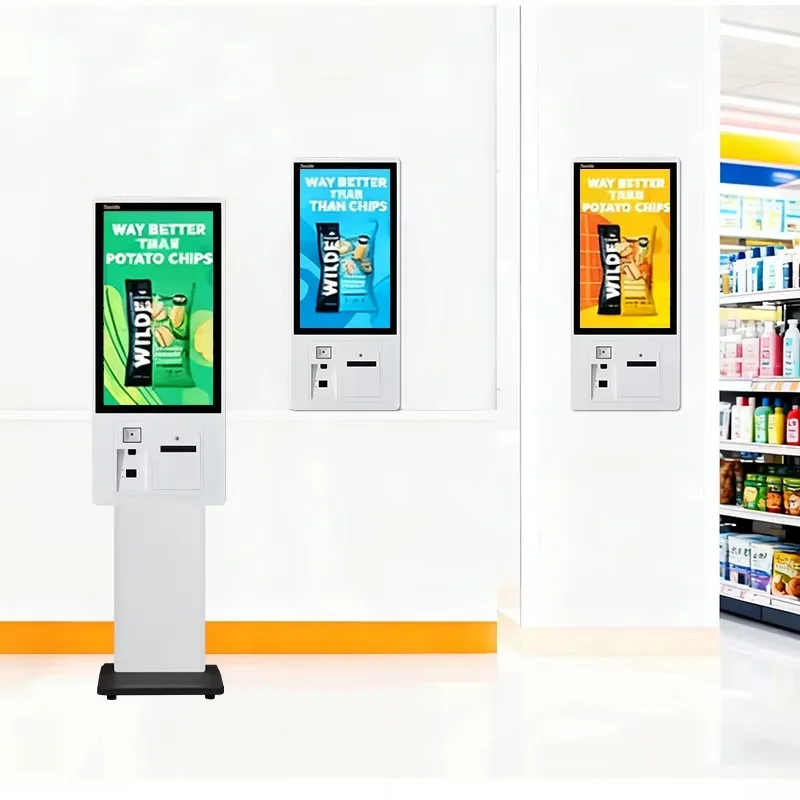 

Best-selling 22 24 27 32" Payment Kiosk QR Code POS System Fast Food Self Ordering Payment Pos Terminal Ordering Kiosk For Resta