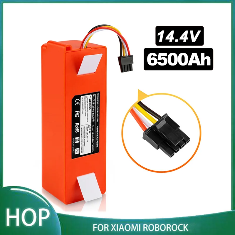 

Baterai Pengganti Pembersih Vakum Robotik 14.4V 6500MAh untuk Bagian Xiaomi Mijia Roborock Millet Sweeper Mi Robo T60 T61 T65