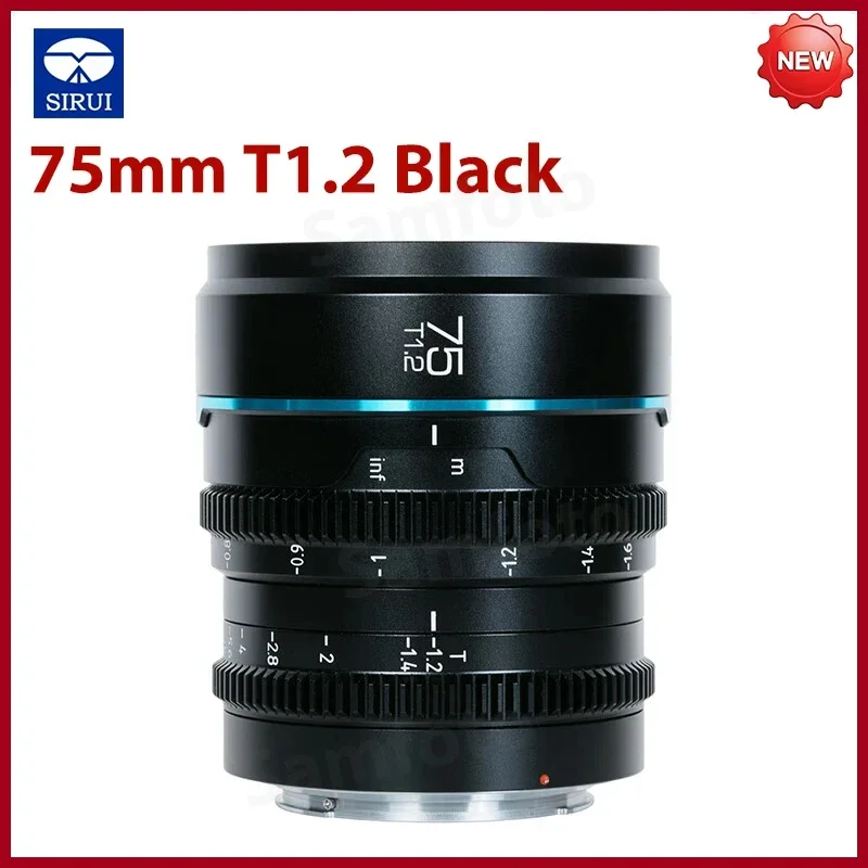 sirui night walker 16mm 24mm 35mm 55mm 75mm T1.2 S35 Cine Lens For
