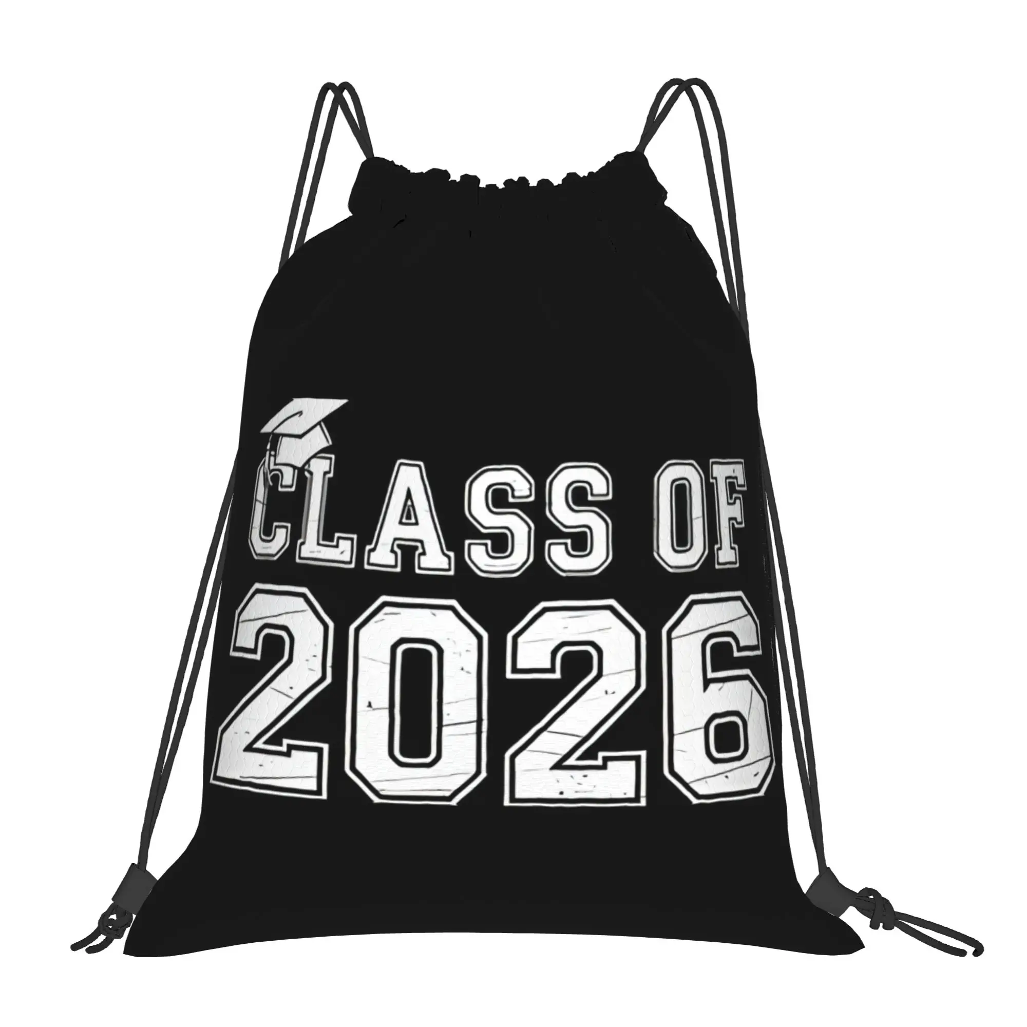 Class Of 2026 Green Graduation in 2026 Drawstring Bags Hiking Unisex Storage Organize Bundle Pocket Rope Bag