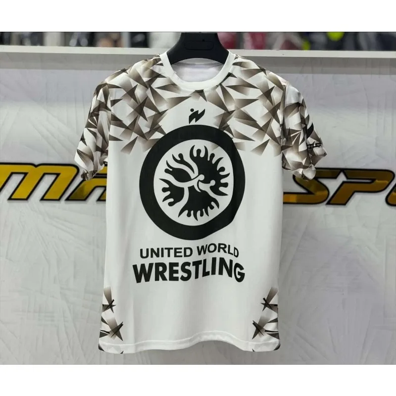 2026 New International Wrestling Federation Style Sports T-Shirt Moisture-wicking and Quick-drying Wrestling Training Top Unisex