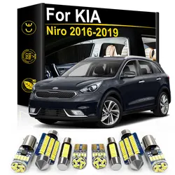 Car Interior LED Light For KIA Niro 2016 2017 2018 2019 Map Dome Trunk License Plate Lamp Kit Auto Accessories Canbus