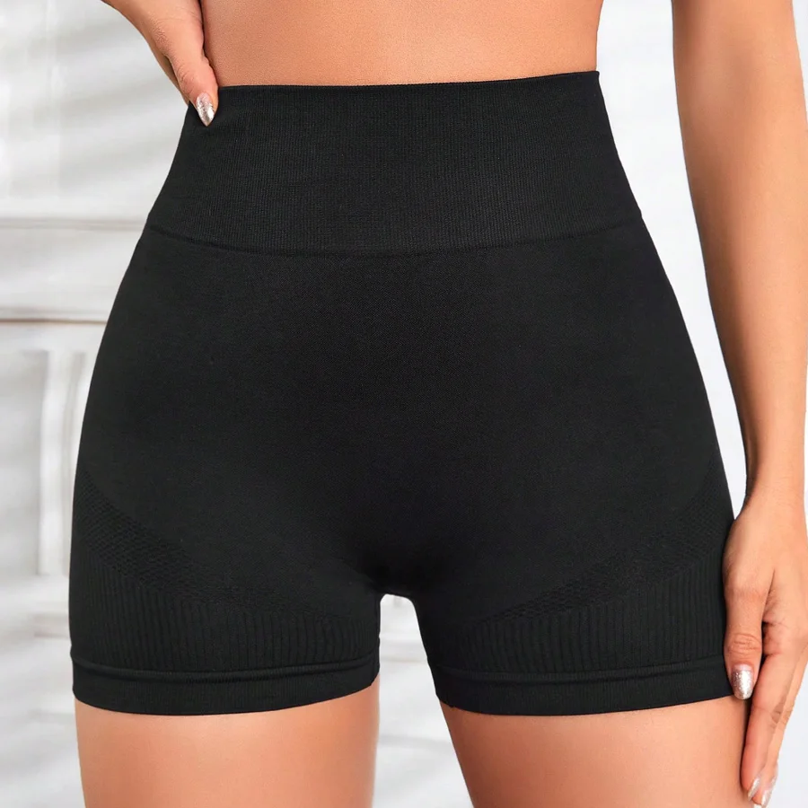 Summer High Waisted Yoga Shorts Leggings Sportswear Woman Gym Shorts Running Fitness Pants Solid Outdoor Sporty Yoga Leggings