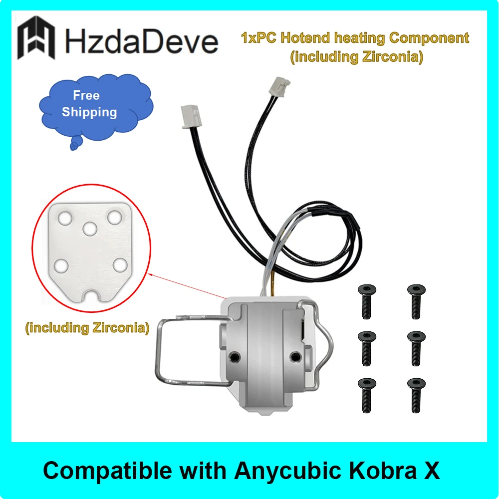 

Compatible with Anycubic Kobra X Hotend Heating Components (Free Shipping)