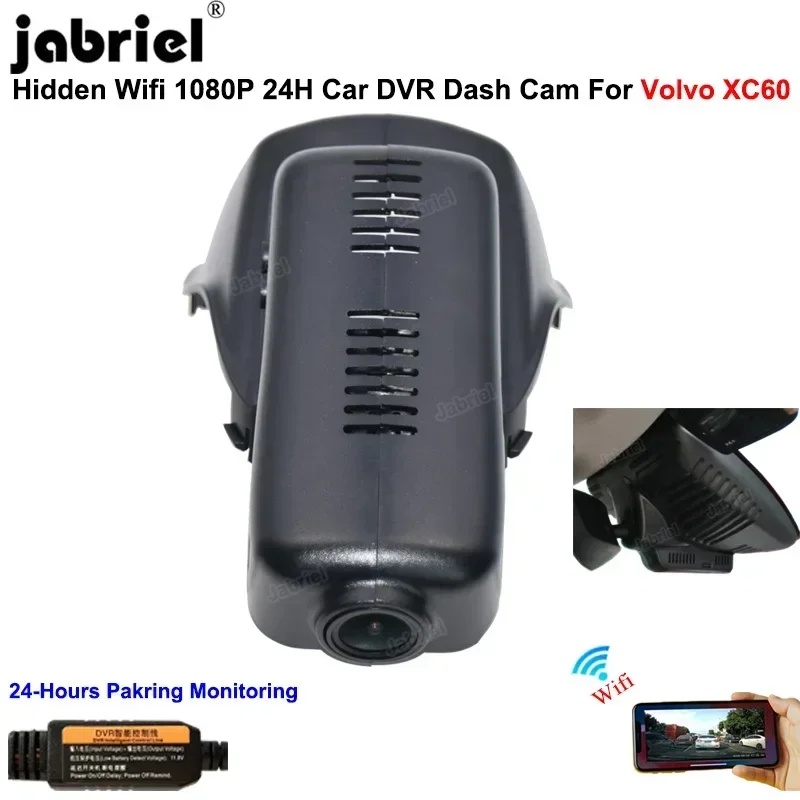 Auto WIFI Dash Cam Auto DVR Auto Kameras HD 1080P 24H Auto Digital Recorder Dashcam EDR Für Volvo XC60 T5 T6 2015 2016 2017 2018