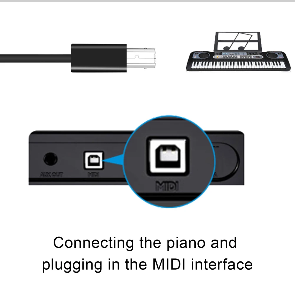 USB 2.0 B Female To USB Type C Male Adapter Converter USB C To USB B Printer Converter For Music Keyboard Laptop Printer