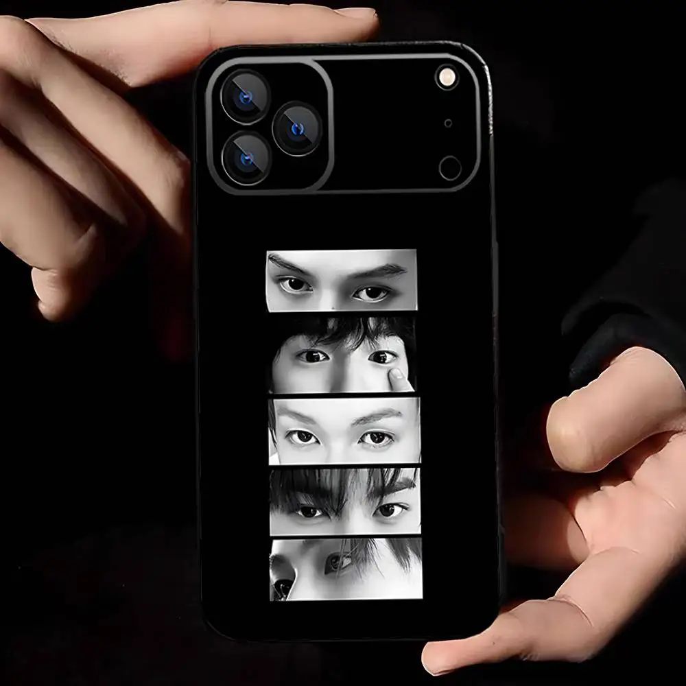 حافظة هاتف K-Kpop C-CORTIS GO لهاتف iPhone 17,16,15,14,13,12,11,Pro,Max,Plus,E,Air,غطاء أسود واقٍ صغير