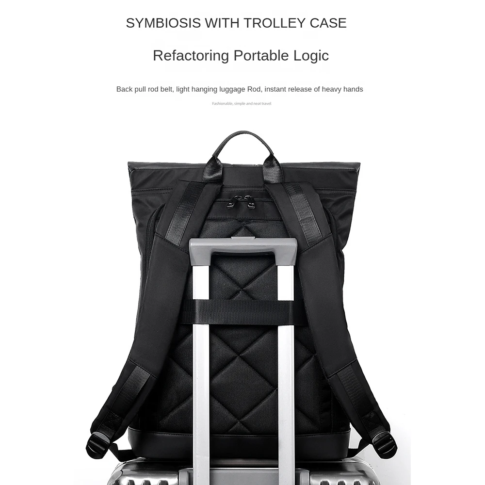 Men's backpack With Logo Premium Oxford Cloth Computer Backpack Custom large Capacity Travel Backpack DIY Image