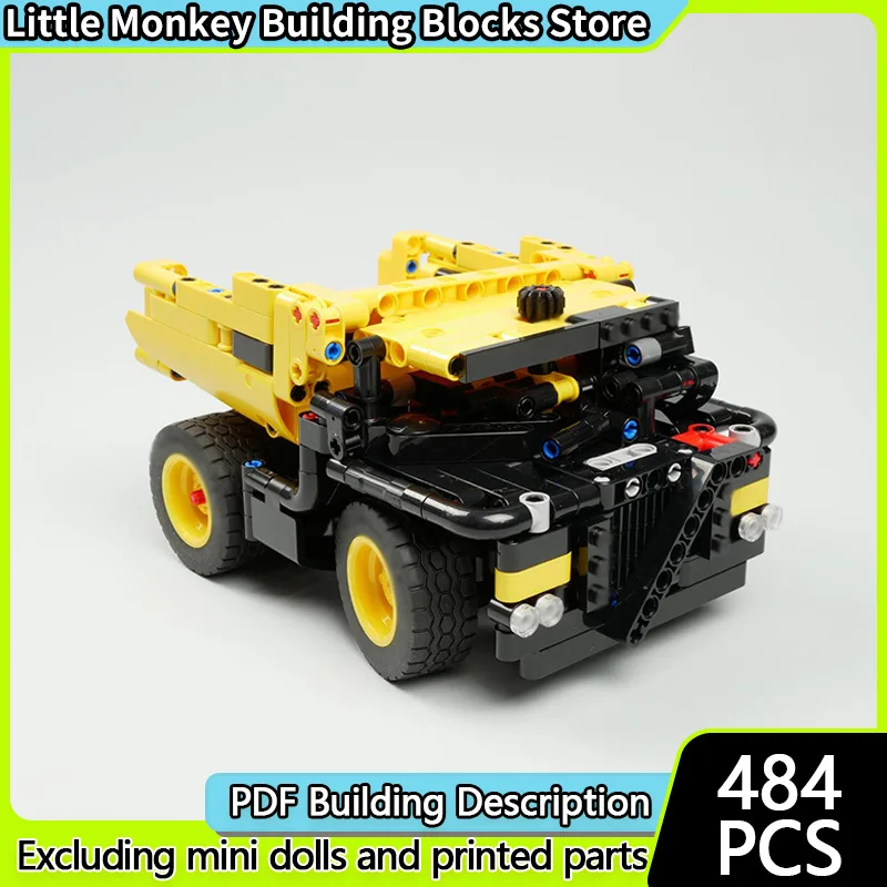 

City Car Model MOC Building Bricks Mining Dump Truck Modular Technology Children Holiday Gifts Assemble Toys Suit
