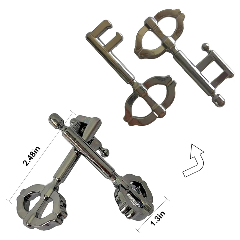 เกมไขปริศนาโลหะ 3 ชิ้น ชุดปลดล็อค ฝึกสมอง แก้ปัญหา สำหรับเด็กและวัยรุ่น ของเล่นเสริมพัฒนาการ