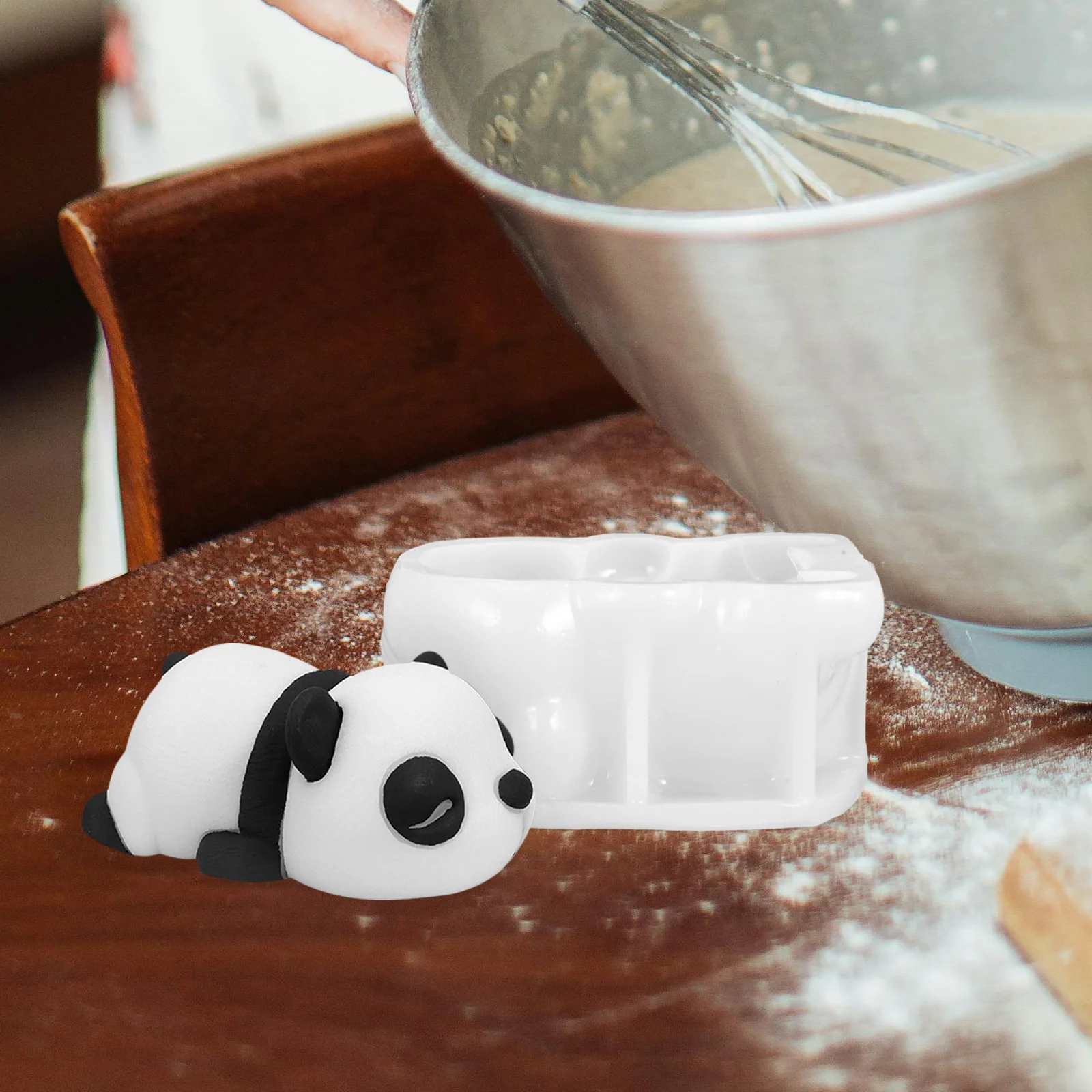 

Silicone Panda Mold Adorable Bear Head Cake Decorating Tool Reusable for Chocolate Fondant Jellies Mousse Baking Craft Projects