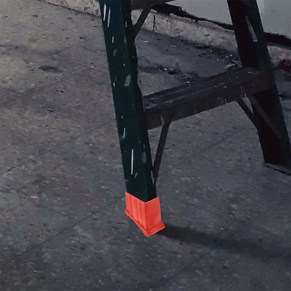 2pcs Step Ladder Elevator Foot Cover Aluminum Alloy Non Slip Rubber Pads Replacement Safety Covers Stabilizer End Caps