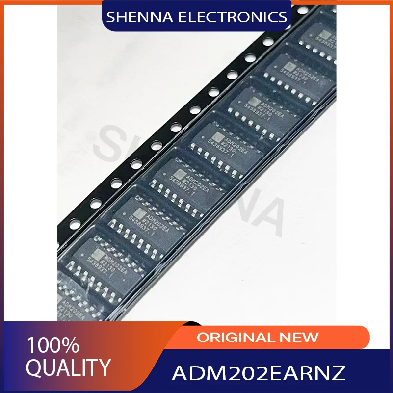 20PCS/Lot ADM202EARNZ  markup code ADM202 Supplier Package SOP-16 EMI/EMC-Compliant, -15 kV, ESD-Protected RS-232 Line Drivers/R