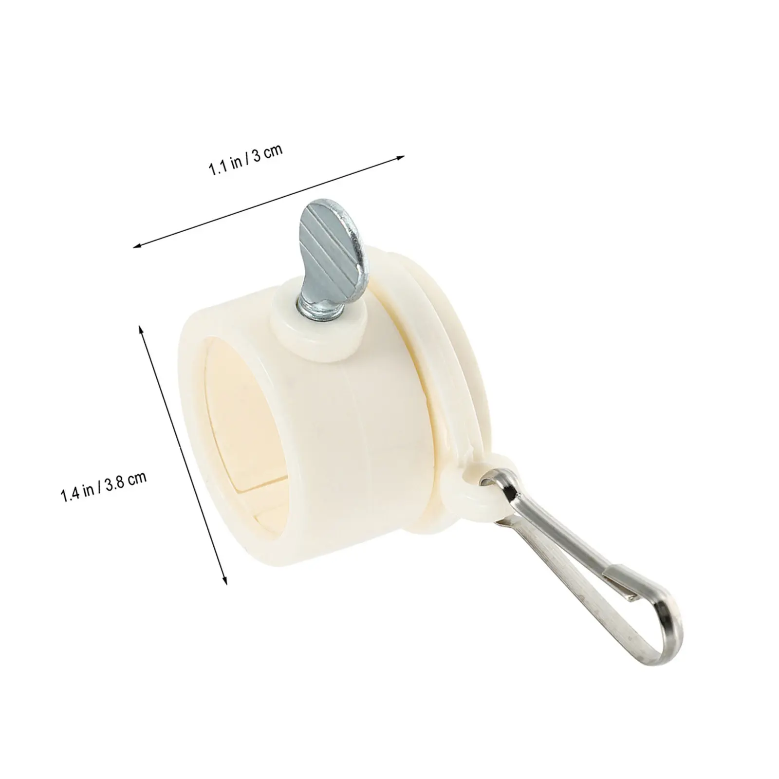 2Pcs Flag Pole Rings Rotating Clips