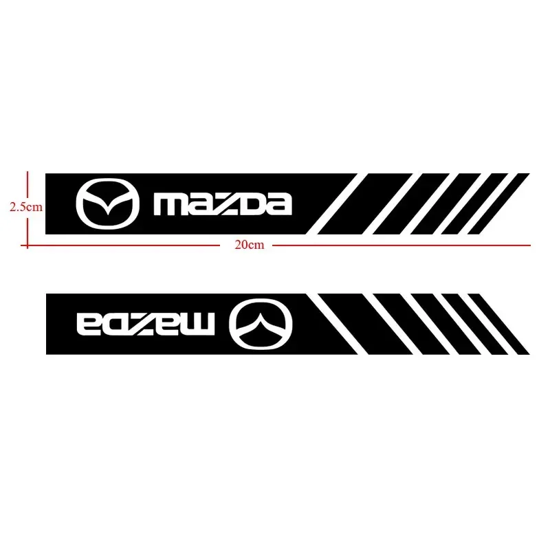 2PCS Car Styling Rearview Mirror Decoration Sticker Emblems For Mazda 3 5 6 323 626 RX8 7 MX3 MX5 CX5 Axela Atenza Accessories